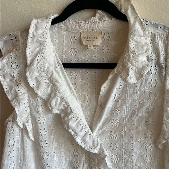 Sezane Caro Shirt Ecru - Picture 4 of 5